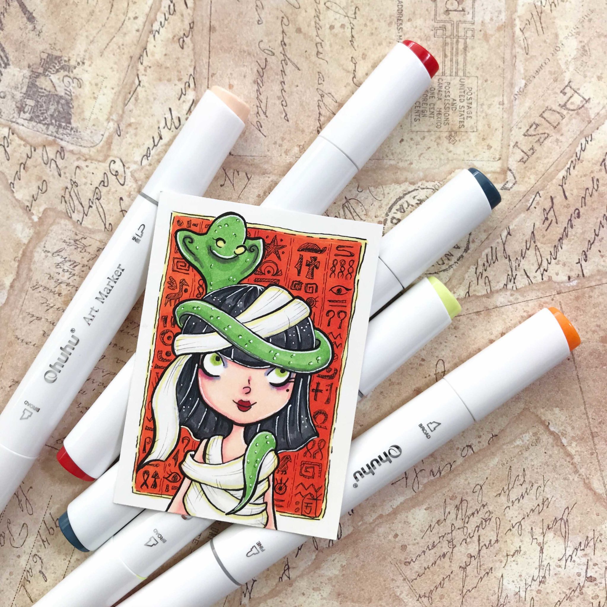 markers with design