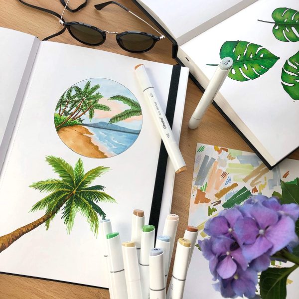Ohuhu Marker Pad Sketchbook 200GSM 78 Sheets 210mm x 297mm - Image 5