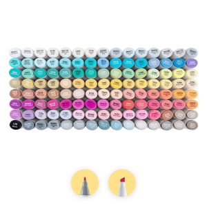 Ohuhu Alcohol Based Art Markers Dual Tip Fine & Chisel 120 Unique Colours Oahu Series