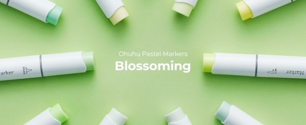 Ohuhu Alcohol Based Art Markers Dual Tip Brush and Chisel 48 Pastel Colours Blossoming Honolulu Series - Image 7