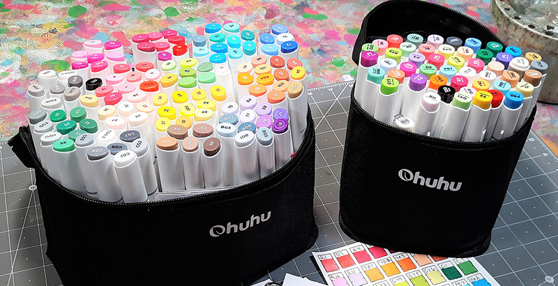 How to Blend with Ohuhu Markers - Step by Step, Alcohol Marker Tutorial, iiKiui